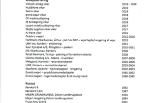 Jeg søger job som lagermedarbejder / produktionsteknolog